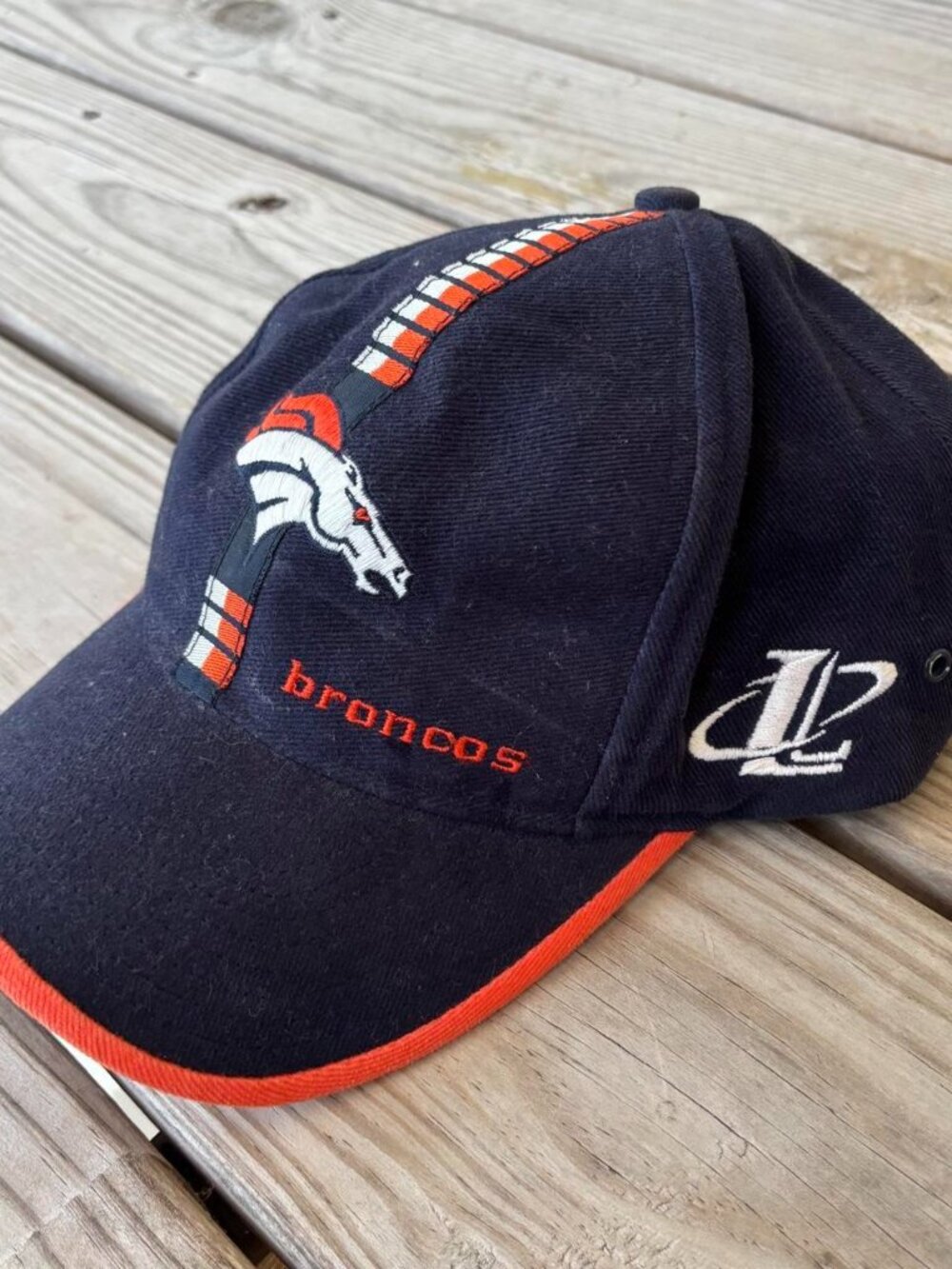 Logo Athletic NFL Pro Line Denver Broncos Hat Football Navy/Orange Cap